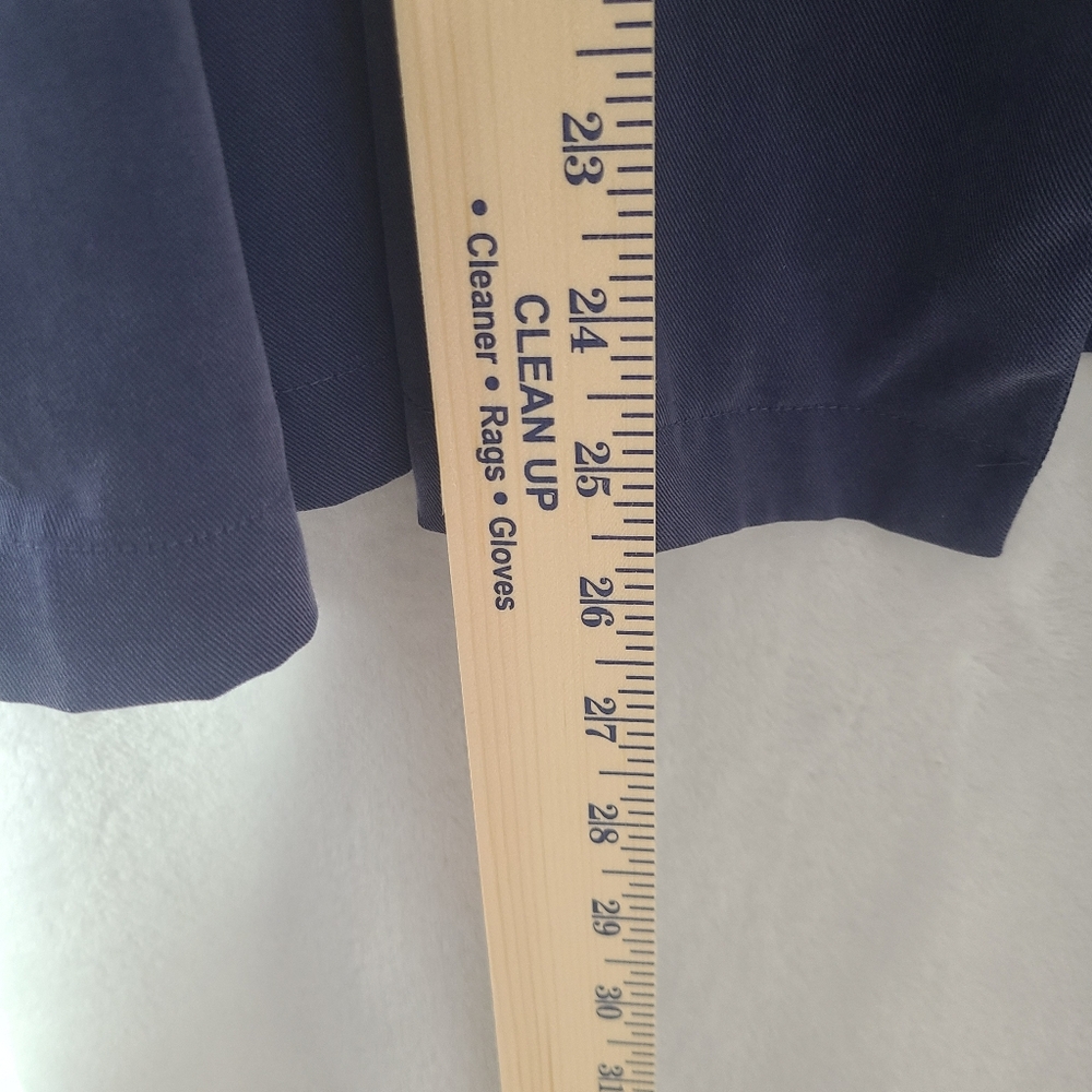 🔥Chico's Soft Twill Drape Navy Blue Jacket with Pockets - Picture 5 of 9